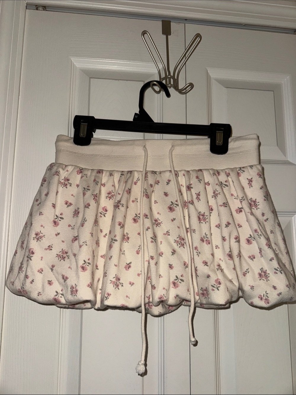 wild fable Cream Floral Bubble Skort with Drawstring Waist